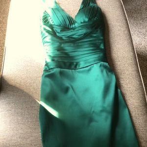 Women’s deep green dress